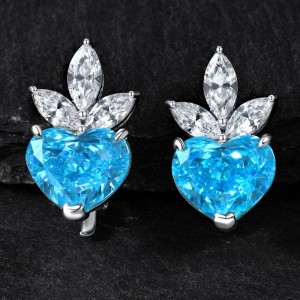 Nowe kolczyki z klipsem do uszu w kształcie serca